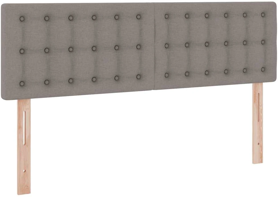 LED saugojimo lova su čiužiniu Taupe 140 x 200 cm Audinys