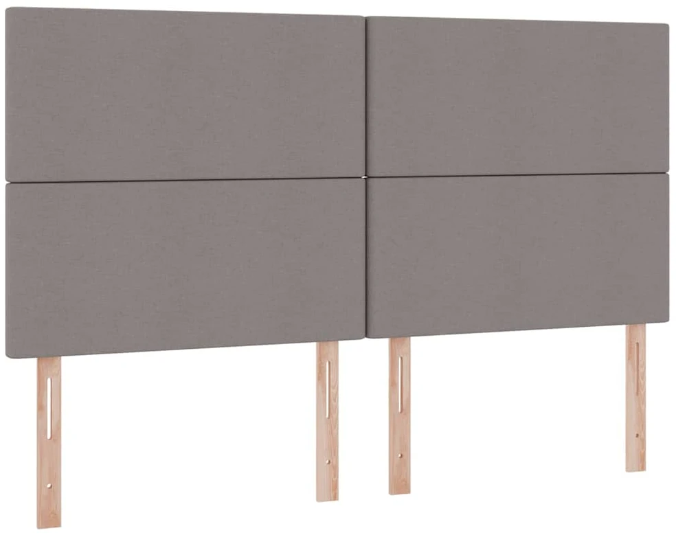 LED saugojimo lova su čiužiniu Taupe 180 x 200 cm Audinys