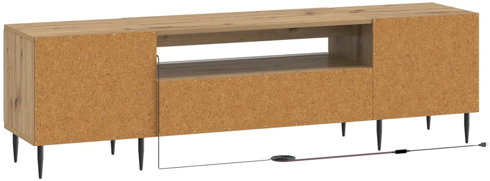 TV staliukas LED televizoriaus spintelė Artisano ąžuolo Apdirbta mediena