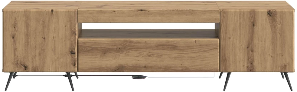 TV staliukas LED televizoriaus spintelė Artisano ąžuolo Apdirbta mediena