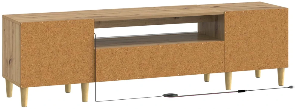 TV staliukas LED televizoriaus spintelė Artisano ąžuolo Apdirbta mediena