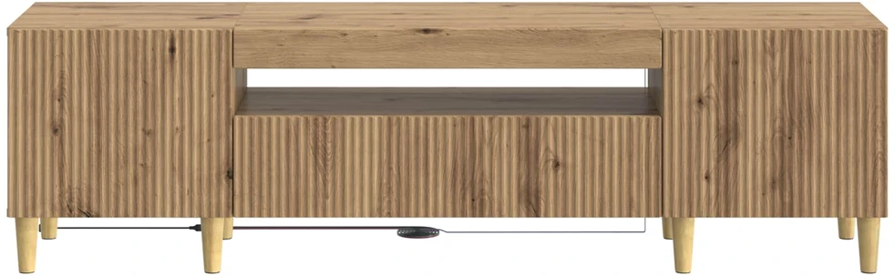 TV staliukas LED televizoriaus spintelė Artisano ąžuolo Apdirbta mediena