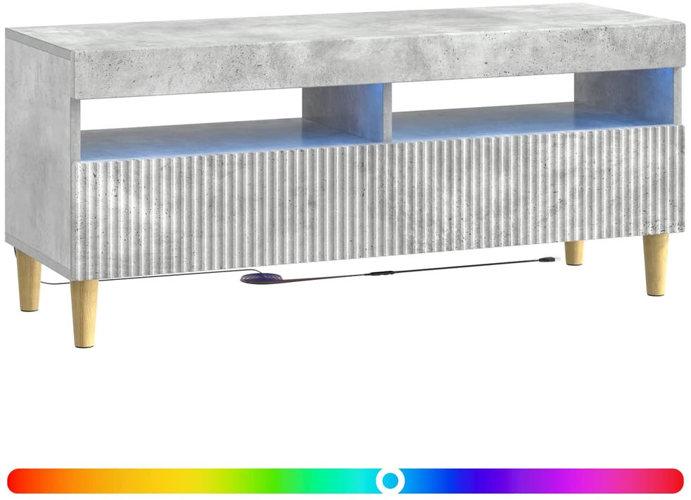TV staliukas LED televizoriaus spintelė ARNHEM 100 x 35 x 43 cm Betono pilka