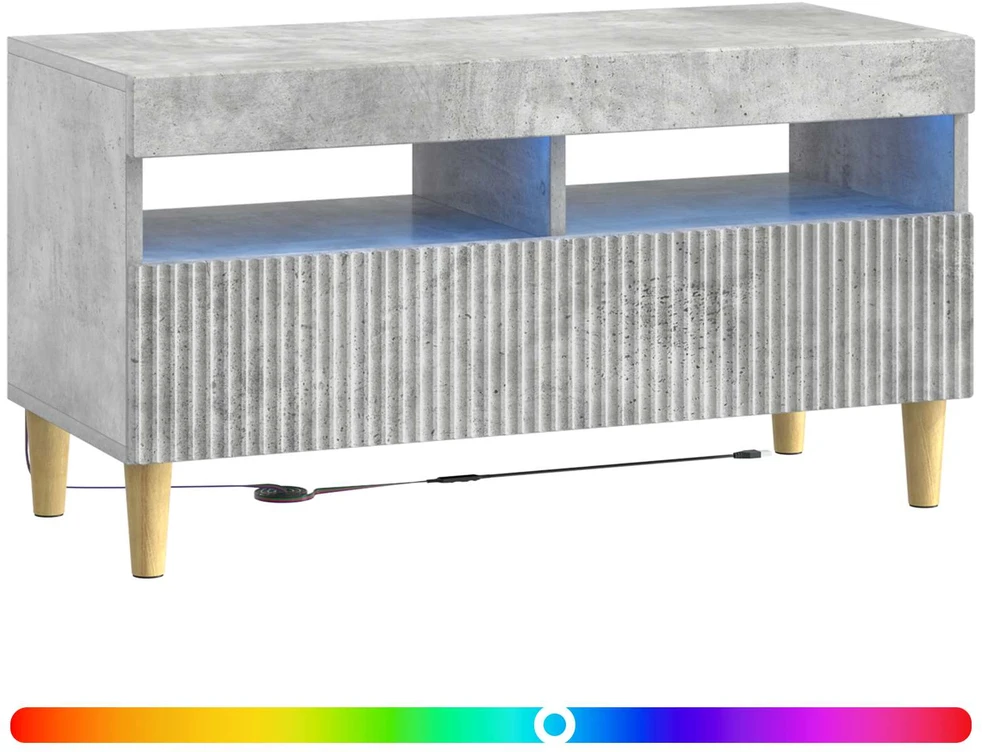 TV staliukas LED televizoriaus spintelė ARNHEM 81 x 35 x 43 cm Betono pilka