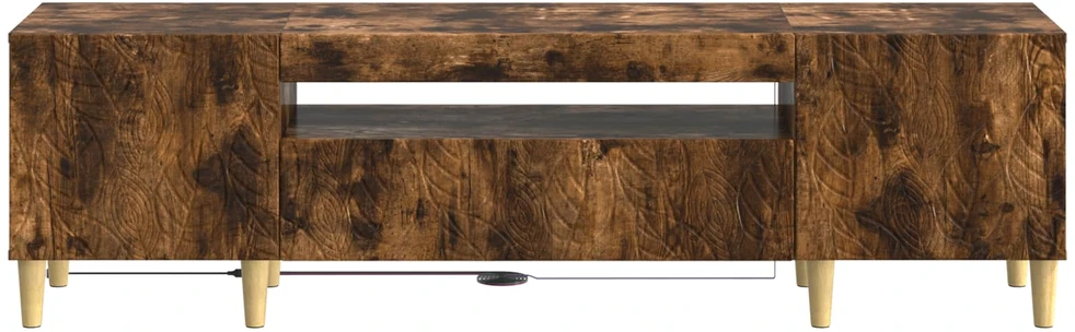 TV staliukas LED televizoriaus spintelė Dūminio ąžuolo Apdirbta mediena