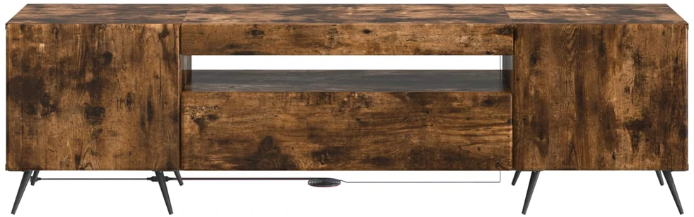 TV staliukas LED televizoriaus spintelė Dūminio ąžuolo Apdirbta mediena