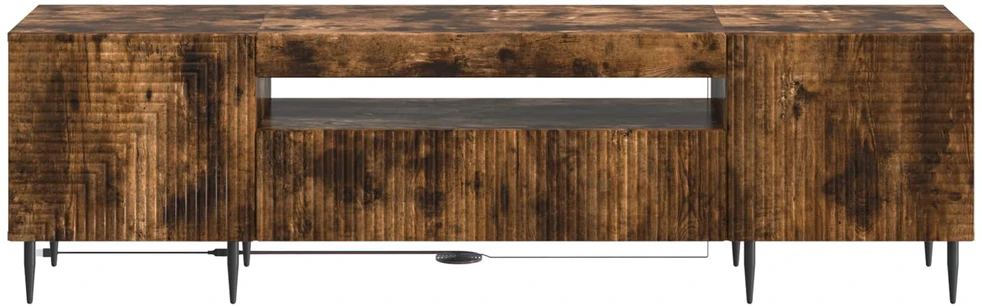 TV staliukas LED televizoriaus spintelė Dūminio ąžuolo Apdirbta mediena