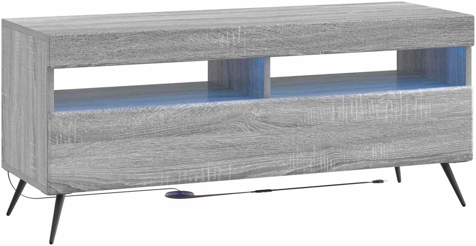 TV staliukas LED televizoriaus spintelė Pilka Sonoma Apdirbta mediena