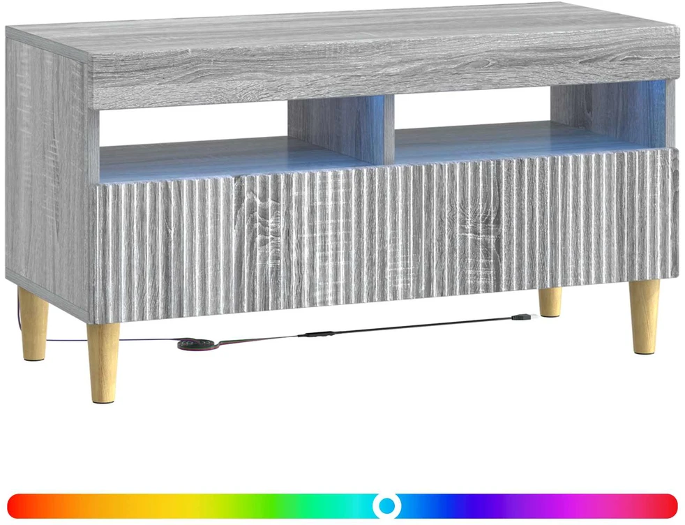 TV staliukas LED televizoriaus spintelė ARNHEM 81 x 35 x 43 cm Pilka Sonoma