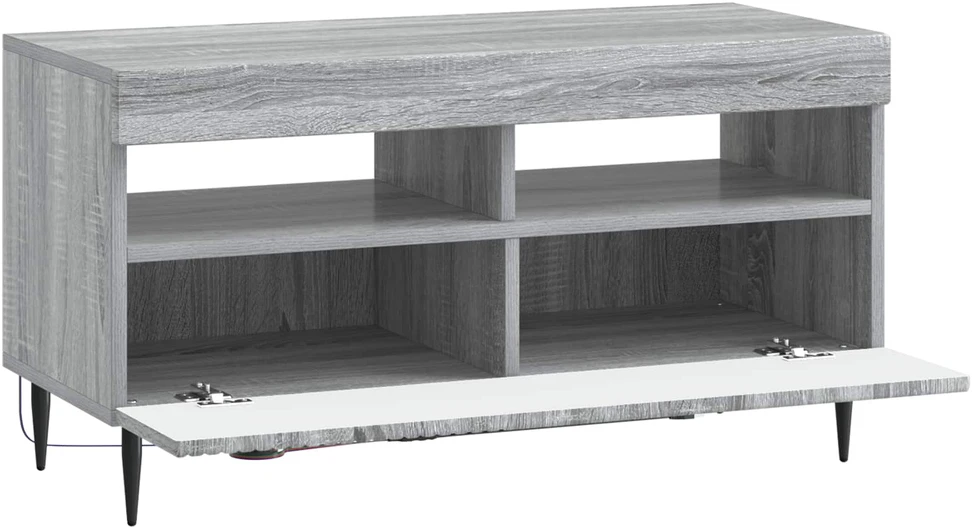 TV staliukas LED televizoriaus spintelė HAARLEM 81 x 35 x 43 cm Pilka Sonoma