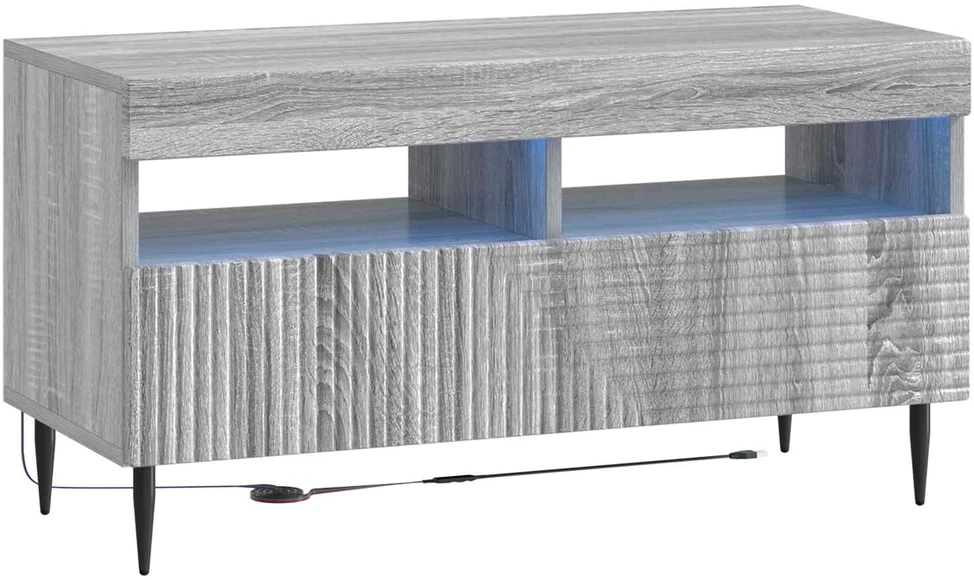TV staliukas LED televizoriaus spintelė HAARLEM 81 x 35 x 43 cm Pilka Sonoma