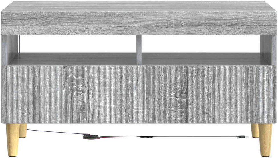 TV staliukas LED televizoriaus spintelė Pilka Sonoma Apdirbta mediena