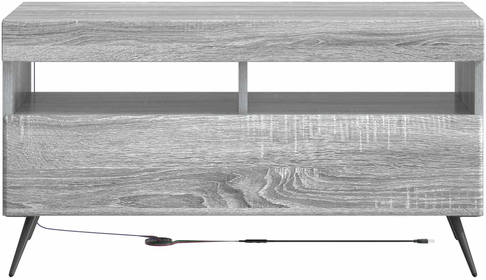 TV staliukas LED televizoriaus spintelė Pilka Sonoma Apdirbta mediena