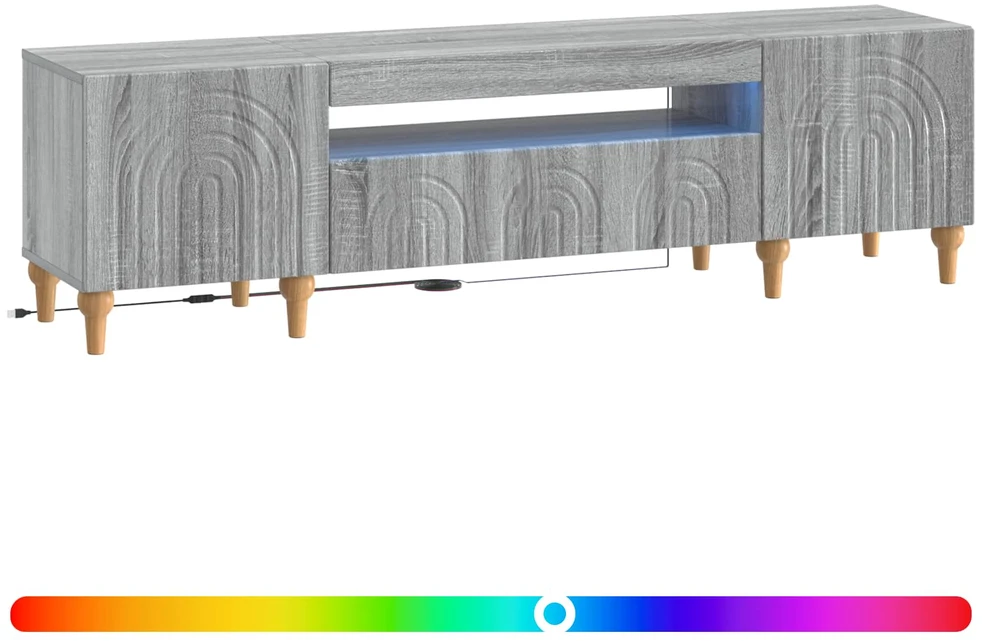 TV staliukas LED televizoriaus spintelė ALKMAAR 153 x 35 x 43 cm