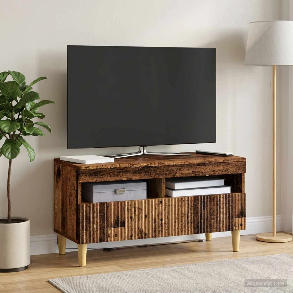 TV staliukas LED televizoriaus spintelė Sendintos medienos Apdirbta mediena