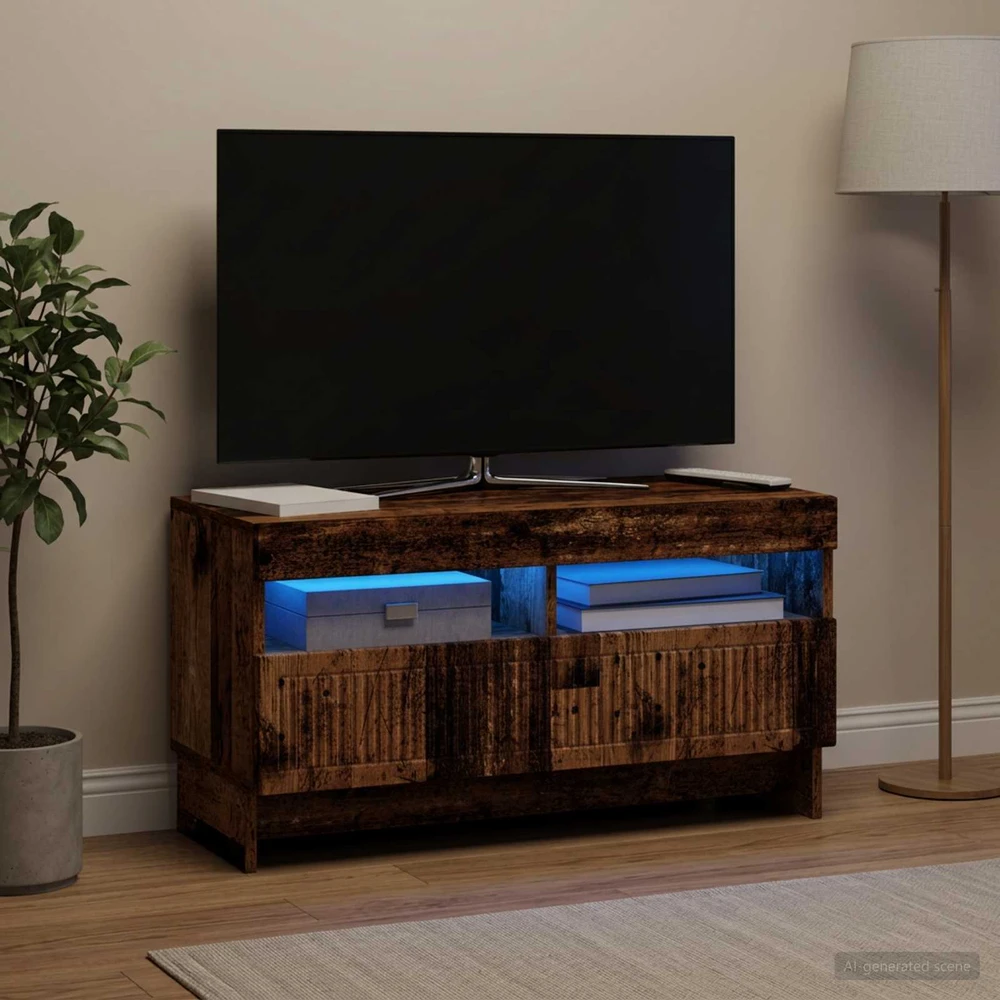 TV staliukas LED televizoriaus spintelė Sendintos medienos Apdirbta mediena