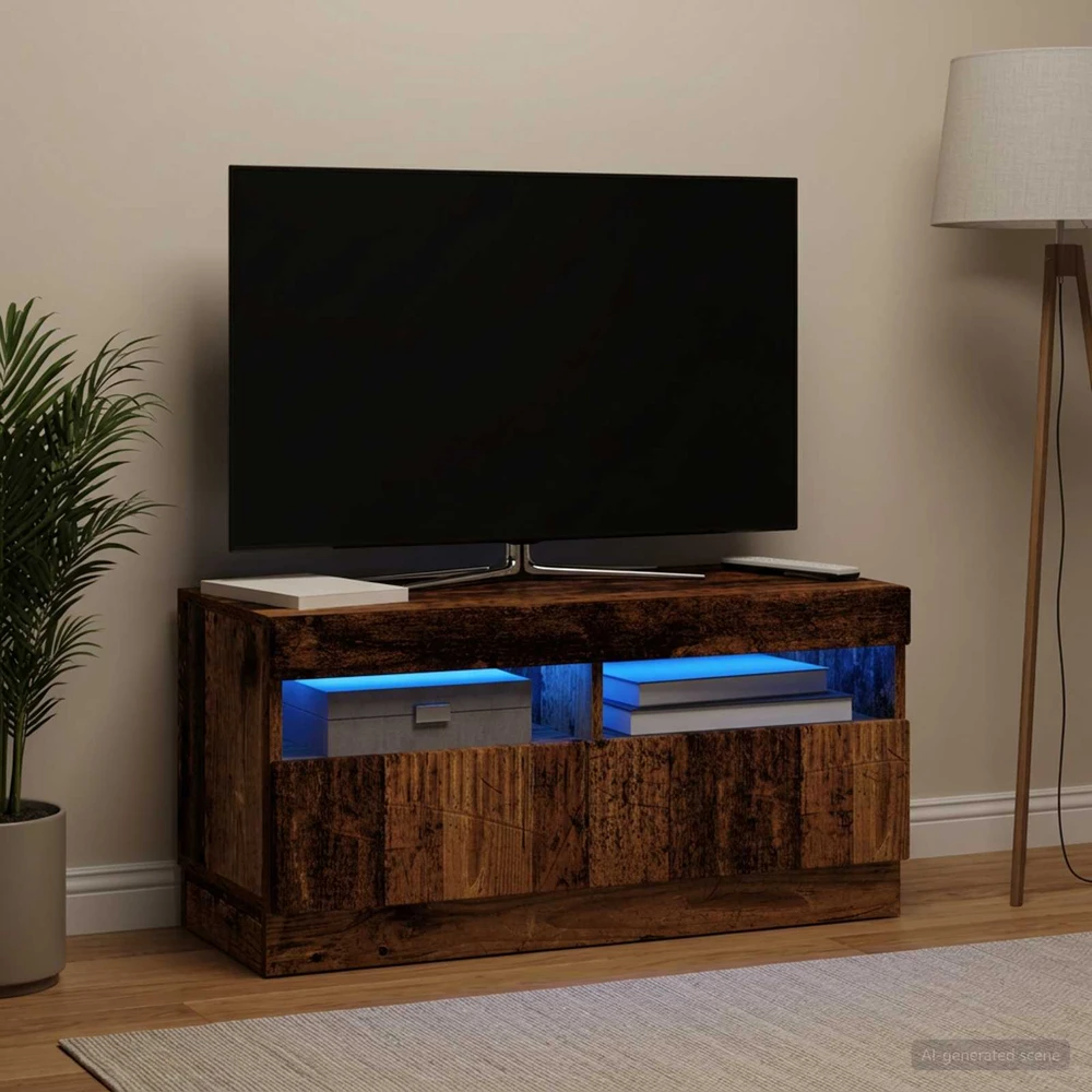 TV staliukas LED televizoriaus spintelė Sendintos medienos Apdirbta mediena