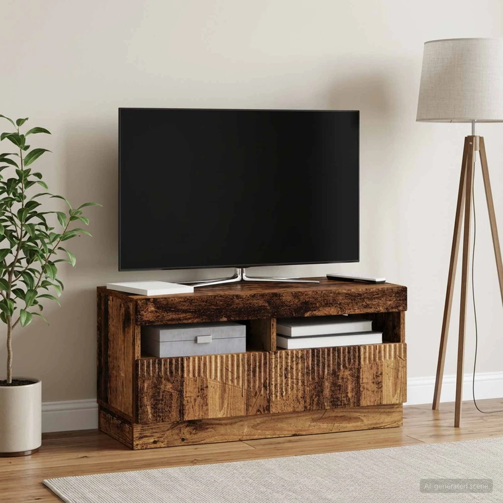 TV staliukas LED televizoriaus spintelė Sendintos medienos Apdirbta mediena