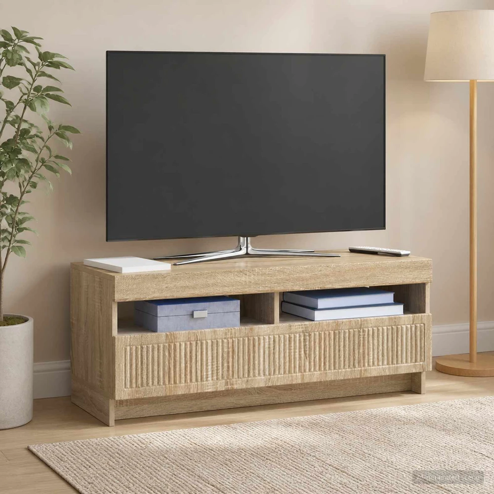 TV staliukas LED televizoriaus spintelė Sonoma ąžuolas Apdirbta mediena