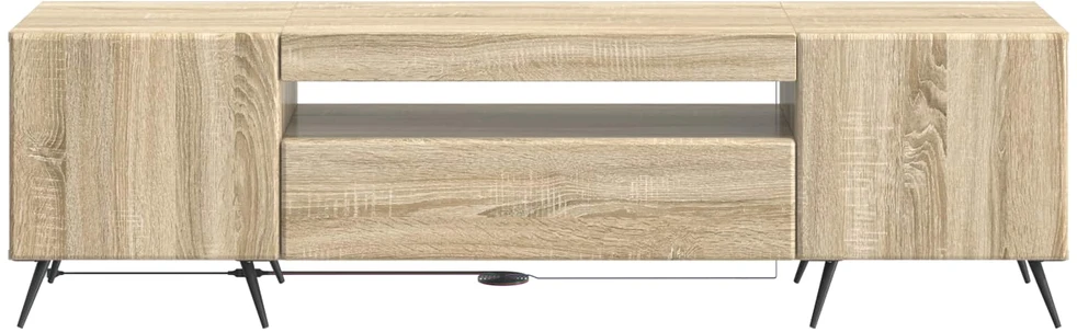 TV staliukas LED televizoriaus spintelė Sonoma ąžuolas Apdirbta mediena