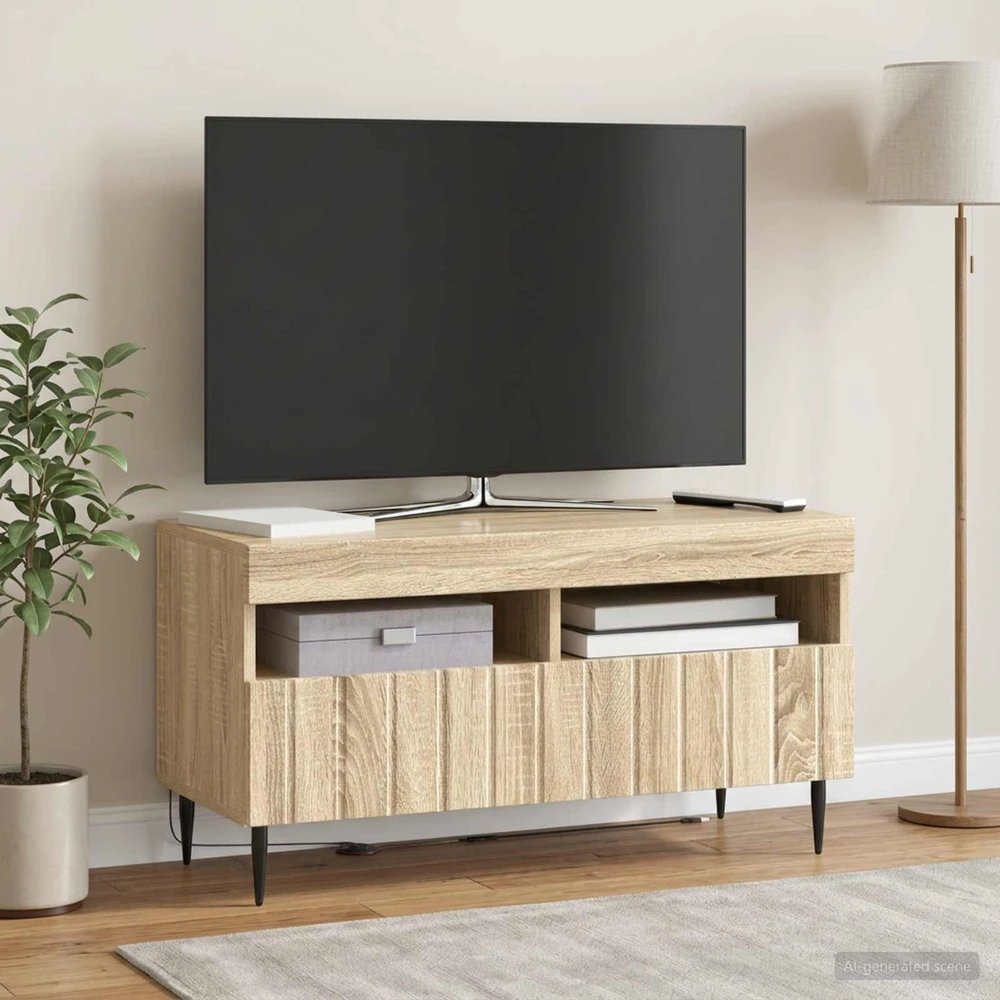TV staliukas LED televizoriaus spintelė ZWOLLE Sonoma ąžuolas
