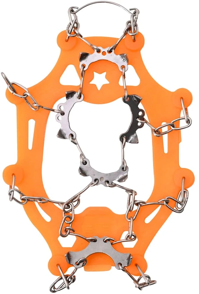 Ledo grąžtai batams su 10 smaigaliais Oranžinė S