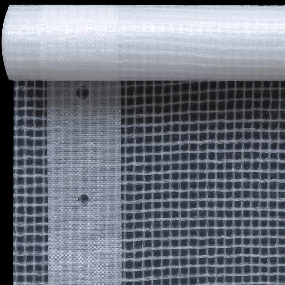 Leno tentai, 2vnt., baltos spalvos, 4x8m, 260g/m²