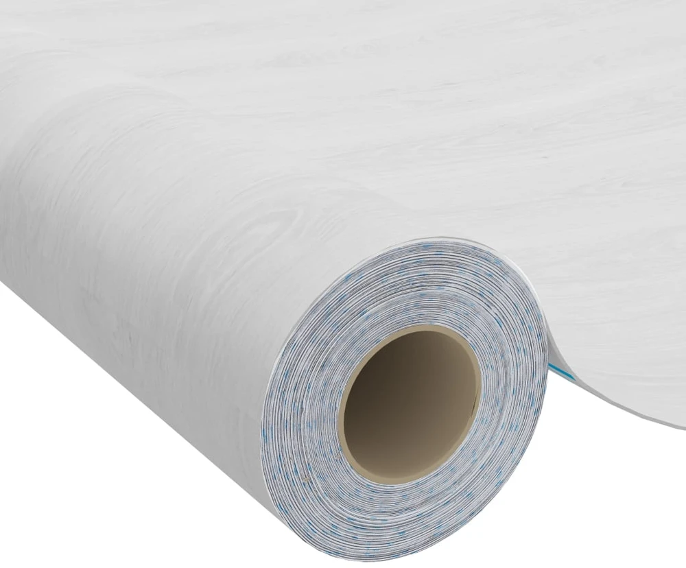 Lipnios plėvelės durims, 2vnt., baltos medienos, 210x90cm, PVC
