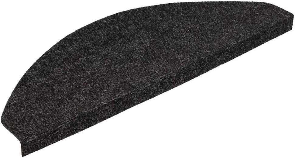Lipnūs laiptų kilimėliai, 10vnt., antracito, 65x22,5x3,5cm