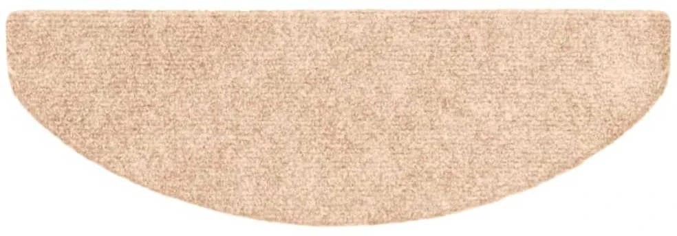 Lipnūs laiptų kilimėliai, 10vnt., rudos spalvos, 65x21x4cm