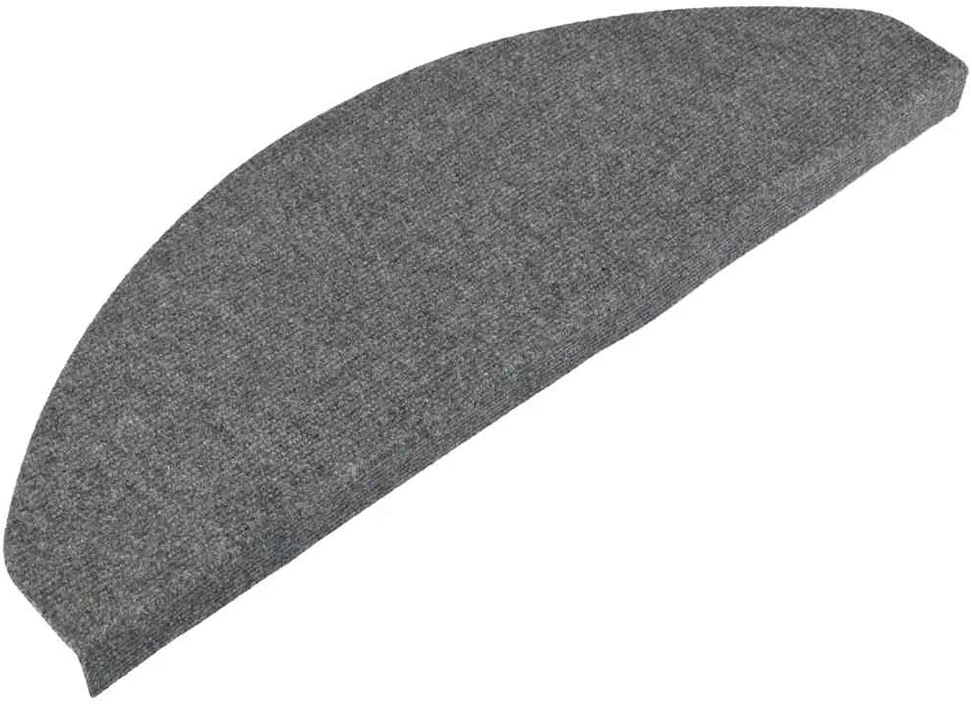 Lipnūs laiptų kilimėliai, 10vnt., pilki, 65x22,5x3,5cm
