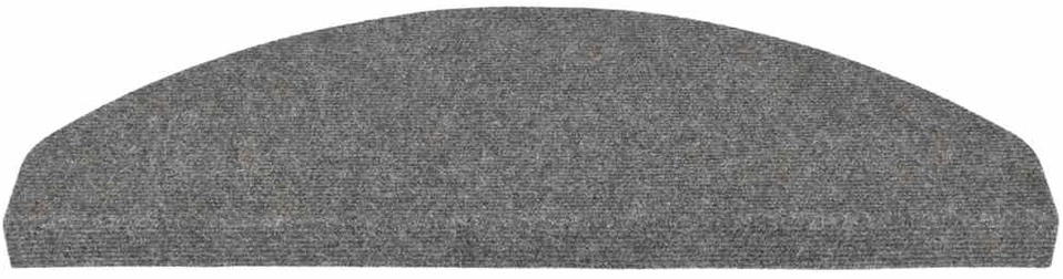 Lipnūs laiptų kilimėliai, 10vnt., pilki, 65x22,5x3,5cm