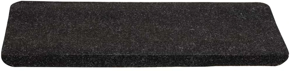 Lipnūs laiptų kilimėliai, 15vnt., antracito, 65x24,5x3,5 cm