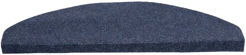 Lipnūs laiptų kilimėliai, 15vnt., mėlynos, 65x22,5x3,5cm