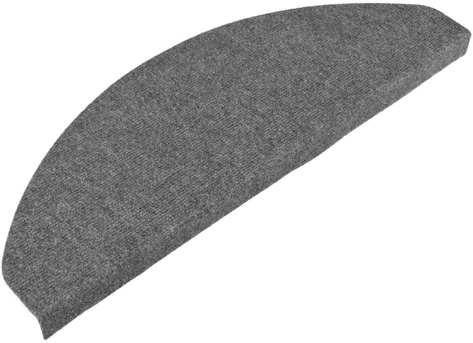 Lipnūs laiptų kilimėliai, 15vnt., pilkos spalvos, 65x22,5x3,5cm