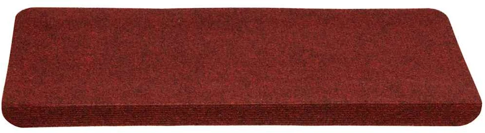 Lipnūs laiptų kilimėliai, 15vnt., raudonos, 65x24,5x3,5cm