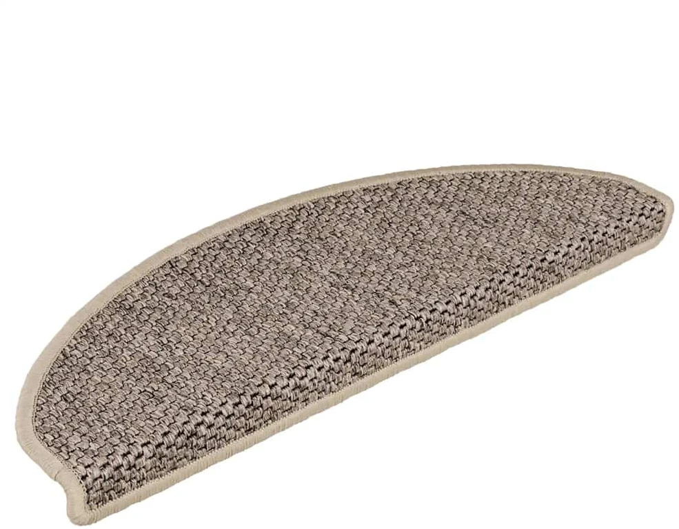 Lipnūs laiptų kilimėliai, 15vnt., tamsios smėlio, 65x21x4cm
