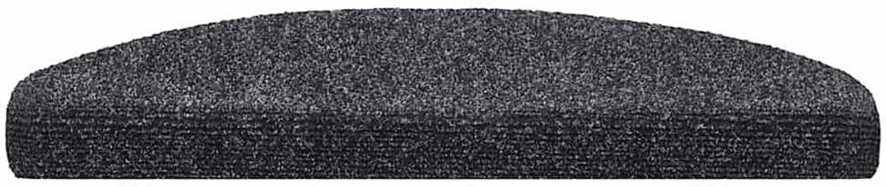 Laiptų kilimėliai, lipnūs, 20 vnt., 65x21x4 cm, tamsiai pilki, pusapvaliai, dideli