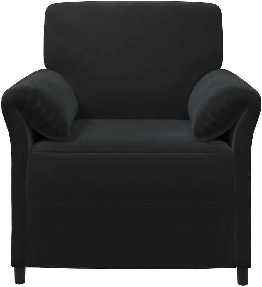1 vietos sofa Juoda 88 x 83 x 95 cm Aksomas
