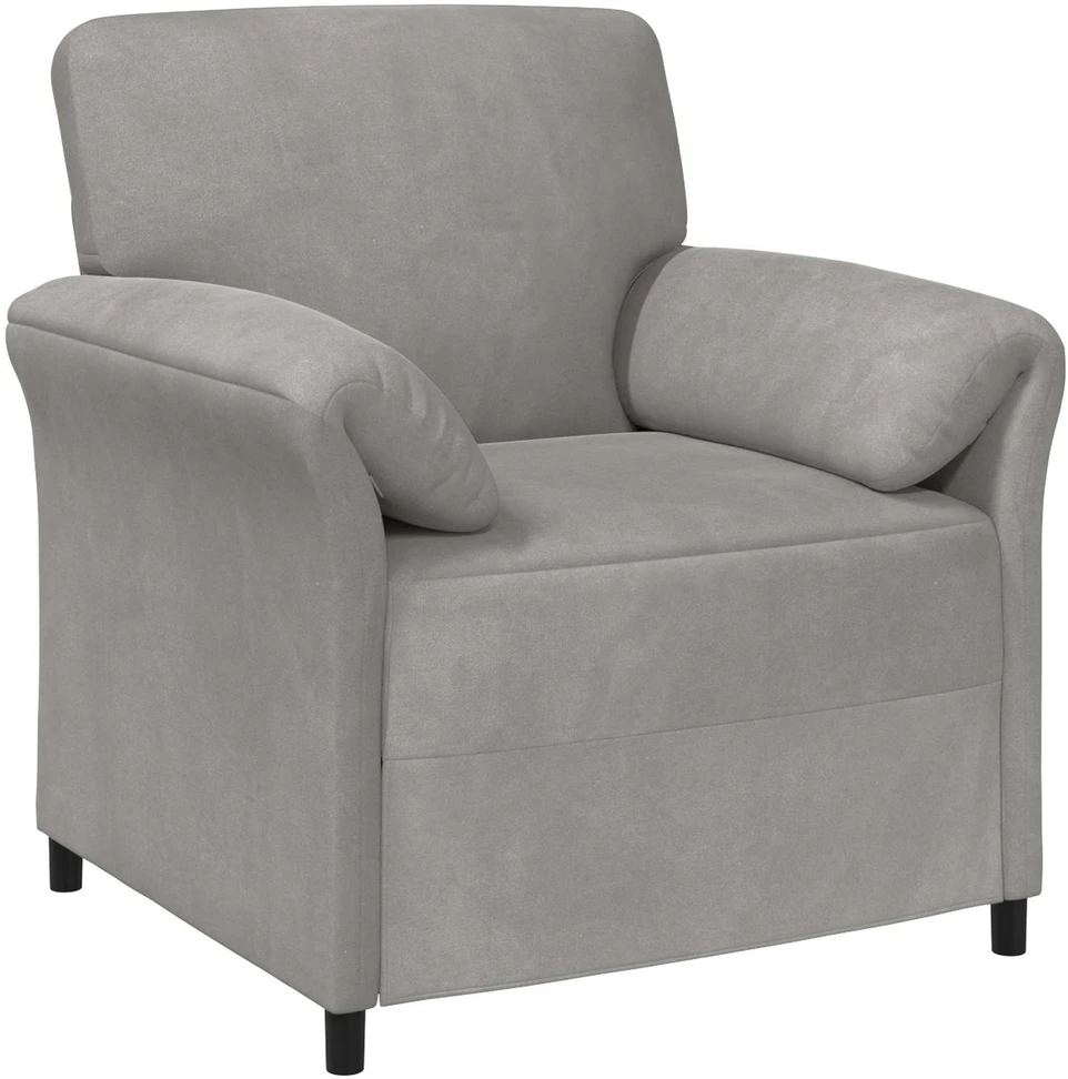 1 vietos sofa Šviesiai pilka 88 x 83 x 95 cm Aksomas