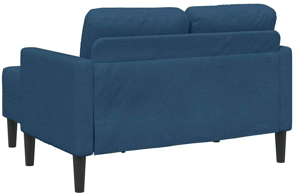 2-vietė sofa su L formos mėlynu 125 cm audiniu