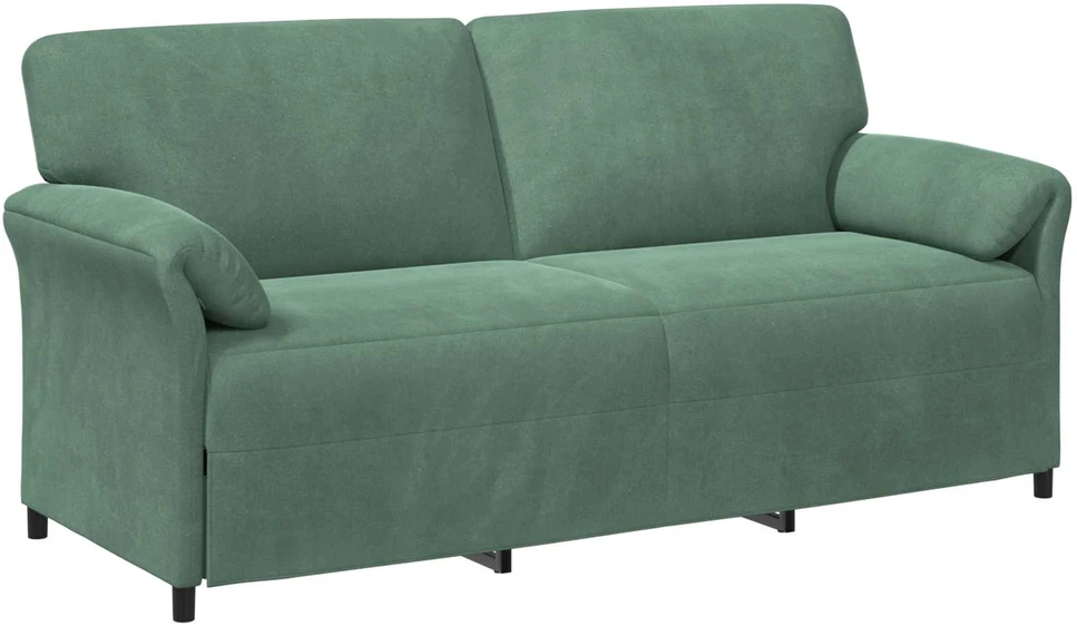 3-Vietis Sofa Jūrinė žalia 198 x 83 x 95 cm Aksomas