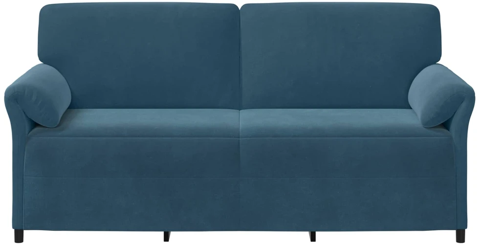 3-Vietis Sofa Mėlyna 198 x 83 x 95 cm Aksomas