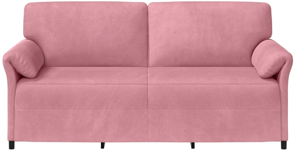 3-Vietis Sofa Rožinė 198 x 83 x 95 cm Aksomas
