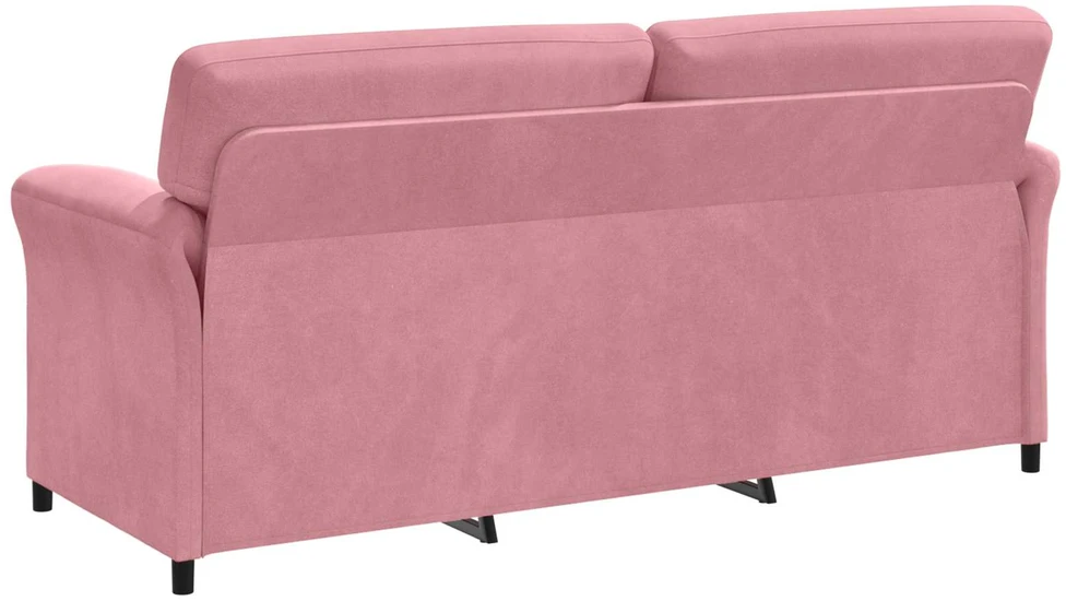 3-Vietis Sofa Rožinė 198 x 83 x 95 cm Aksomas