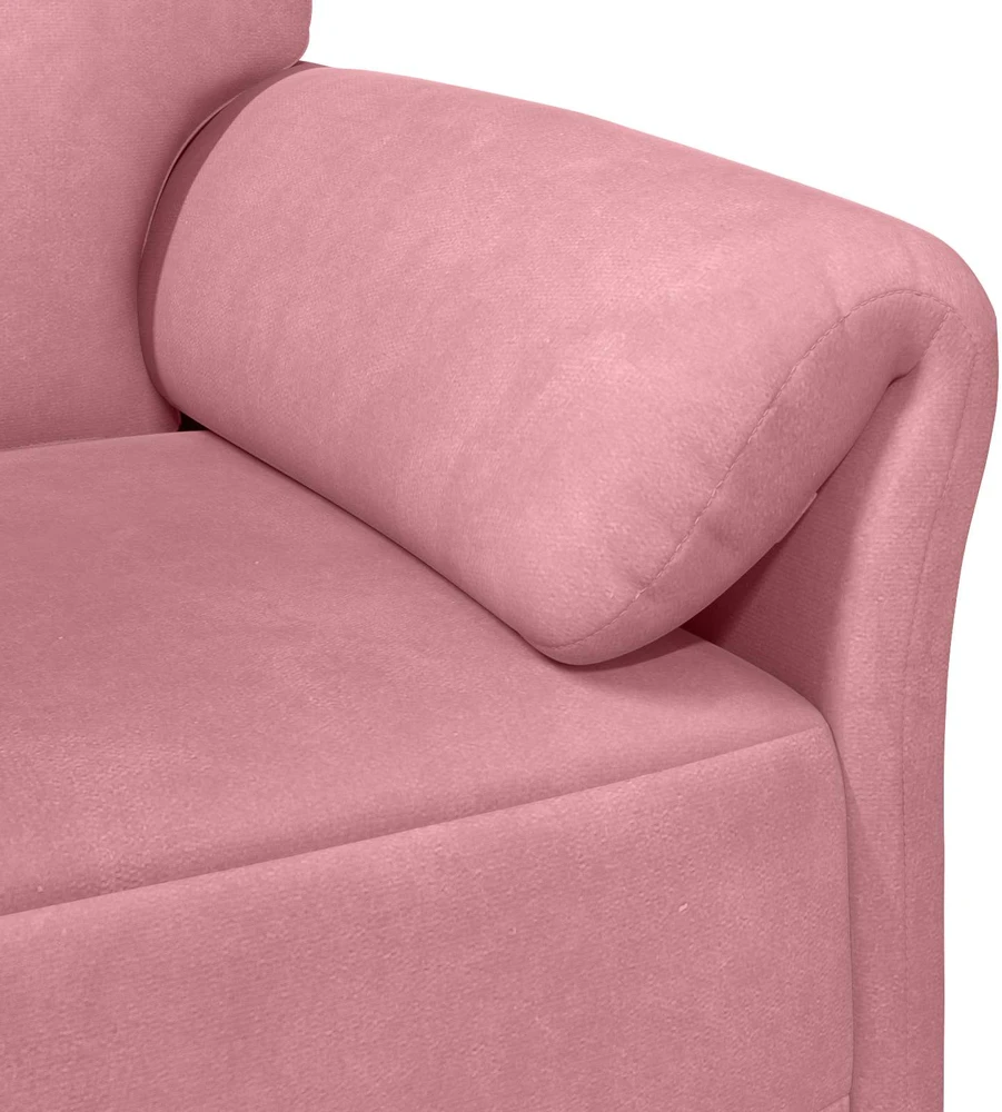 3-Vietis Sofa Rožinė 198 x 83 x 95 cm Aksomas