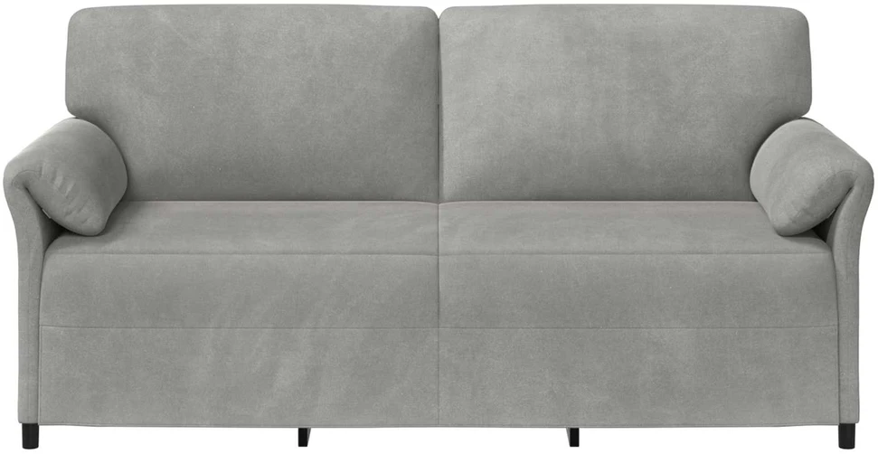3-Vietis Sofa Šviesiai pilka 198 x 83 x 95 cm Aksomas
