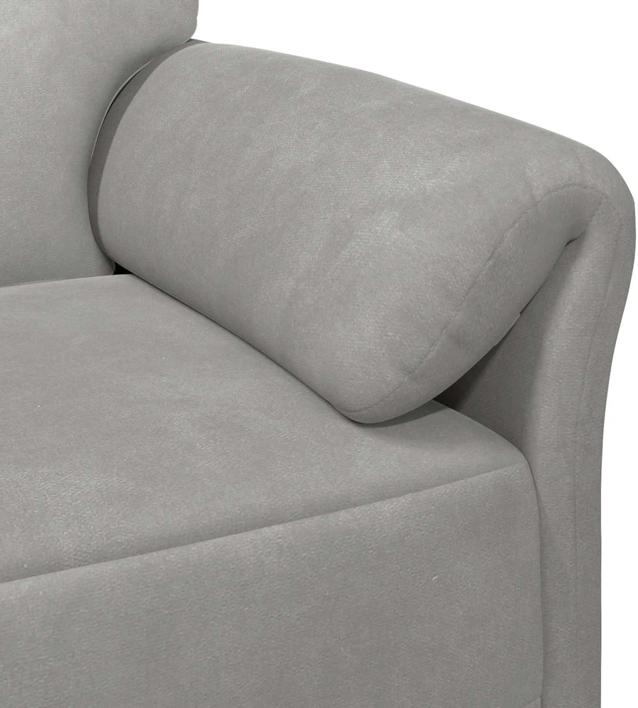 3-Vietis Sofa Šviesiai pilka 198 x 83 x 95 cm Aksomas