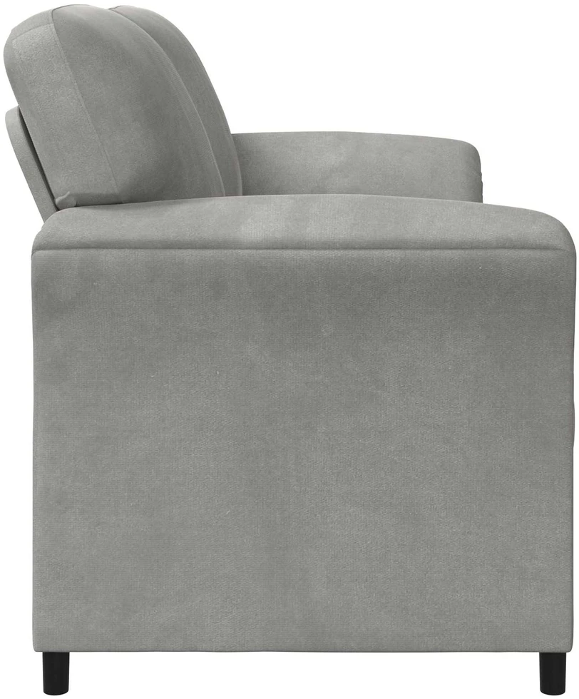 3-Vietis Sofa Šviesiai pilka 198 x 83 x 95 cm Aksomas
