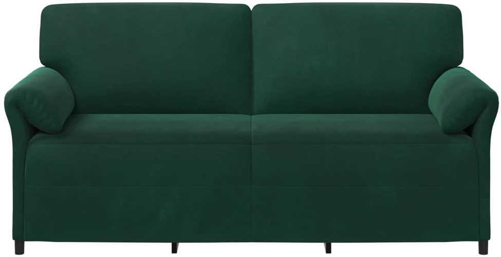 3-Vietis Sofa Tamsiai žalia 198 x 83 x 95 cm Aksomas